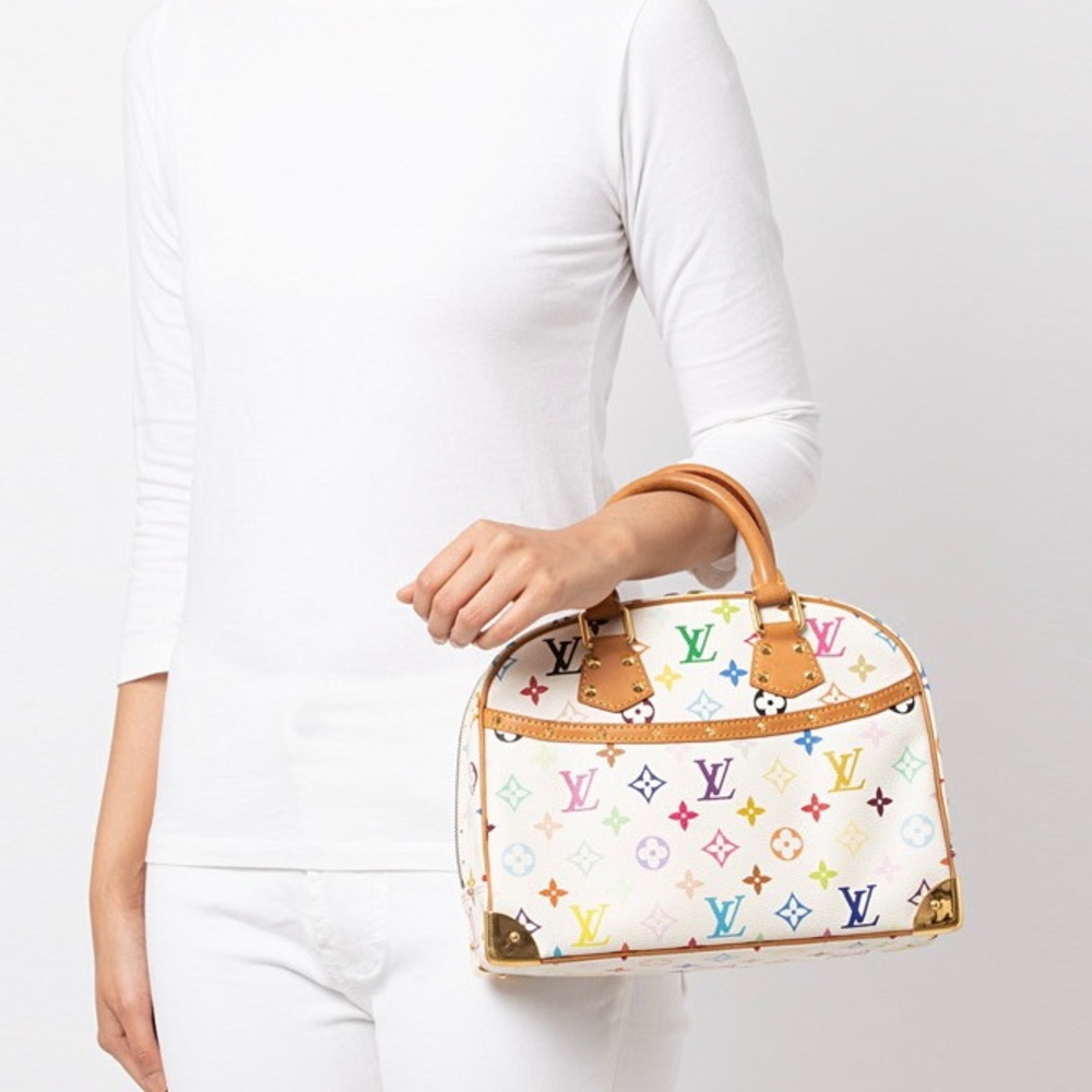 âSOLDâLouis Vuitton multicolor Trouville in white - Picture 4 of 15